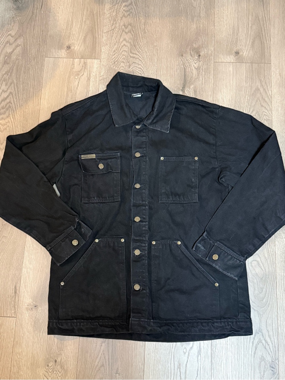 Prison Blues Made in USA Black Chore Work Jacket M